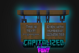 Скачать Qrafty’s Capitalized Font для Minecraft 1.21.4