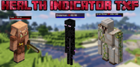 Скачать Health Indicator TXF для Minecraft 1.21.5