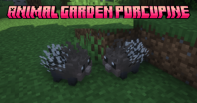 Скачать Animal Garden Porcupine для Minecraft 1.21.5