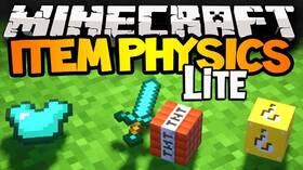 Скачать ItemPhysic Lite для Minecraft 1.21.5
