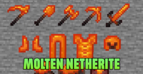 Скачать Molten Netherite для Minecraft 1.21.5