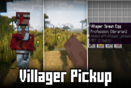Скачать Villager Pickup для Minecraft 1.21.5