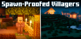 Скачать Spawn-Proofed Villagers для Minecraft 1.21.5
