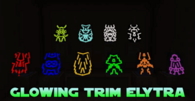 Скачать Glowing Trim Elytra для Minecraft 1.21.5
