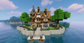 Скачать Gothic Fantasy House для Minecraft