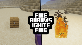 Скачать Fire Arrows Ignite Fire для Minecraft 1.21.5
