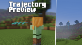 Скачать Trajectory Preview для Minecraft 1.21.5
