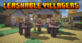 Скачать Leashable Villagers для Minecraft 1.21.5