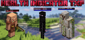 Скачать Health Indicator TXF для Minecraft 1.21.6