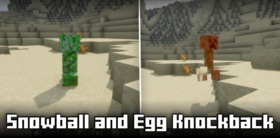 Скачать Snowball and Egg Knockback для Minecraft 1.21.8