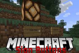 Скачать Sign Button для Minecraft 1.21.8