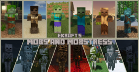 Скачать Mobs & Mobstress для Minecraft 1.21.9