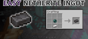 Скачать Easy Netherite Ingot для Minecraft 1.21.10