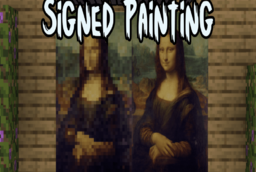 Скачать Signed Paintings для Minecraft 1.21.10