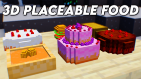 Скачать 3D Placeable Food для Minecraft 1.21.10