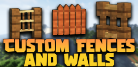 Скачать Custom Fences And Walls для Minecraft 1.21.10