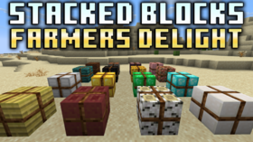 Скачать Stacked Blocks Farmers Delight для Minecraft 1.21.11