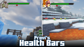 Скачать Provi’s Health Bars для Minecraft 1.21.11