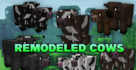 Скачать Remodeled Cows для Minecraft 1.21.11