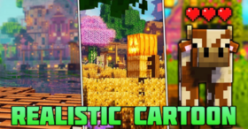 Скачать Realistic Cartoon для Minecraft 1.21.11