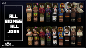 Скачать Villagirls для Minecraft 1.21.11