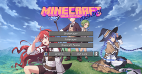 Скачать Mushoku Tensei Jobless Reincarnation Custom GUI для Minecraft 1.21.11