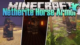 Скачать Netherite Horse Armor для Minecraft 1.19.4