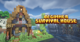 Скачать Beginner Survival House для Minecraft 1.21.11