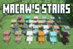 Скачать Macaw’s Stairs для Minecraft 1.21.11