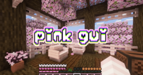 Скачать Pink GUI + Bunny HUD для Minecraft 1.21.11
