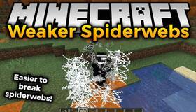 Скачать Weaker Spiderwebs для Minecraft 1.21.11