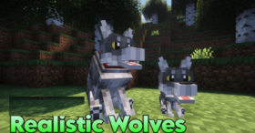 Скачать Realistic Wolves для Minecraft 26.1.1
