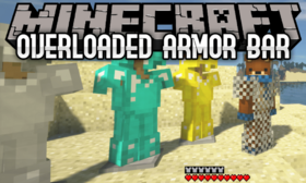 Скачать Overloaded Armor Bar для Minecraft 26.1.1