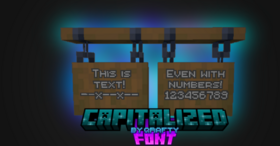 Скачать Qrafty’s Capitalized Font для Minecraft 26.1.1