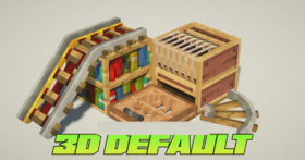 Скачать 3D Default для Minecraft 26.1.1