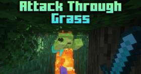 Скачать Attack Through Grass для Minecraft 26.1.1