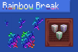 Скачать Rainbow Breaking Animation для Minecraft 26.1.1