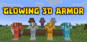 Скачать Glowing 3D Armor для Minecraft 26.1.2