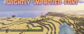 Скачать Slightly Improved Font для Minecraft 26.1.2