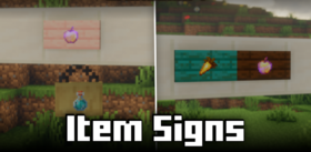 Скачать Item Signs для Minecraft 26.2